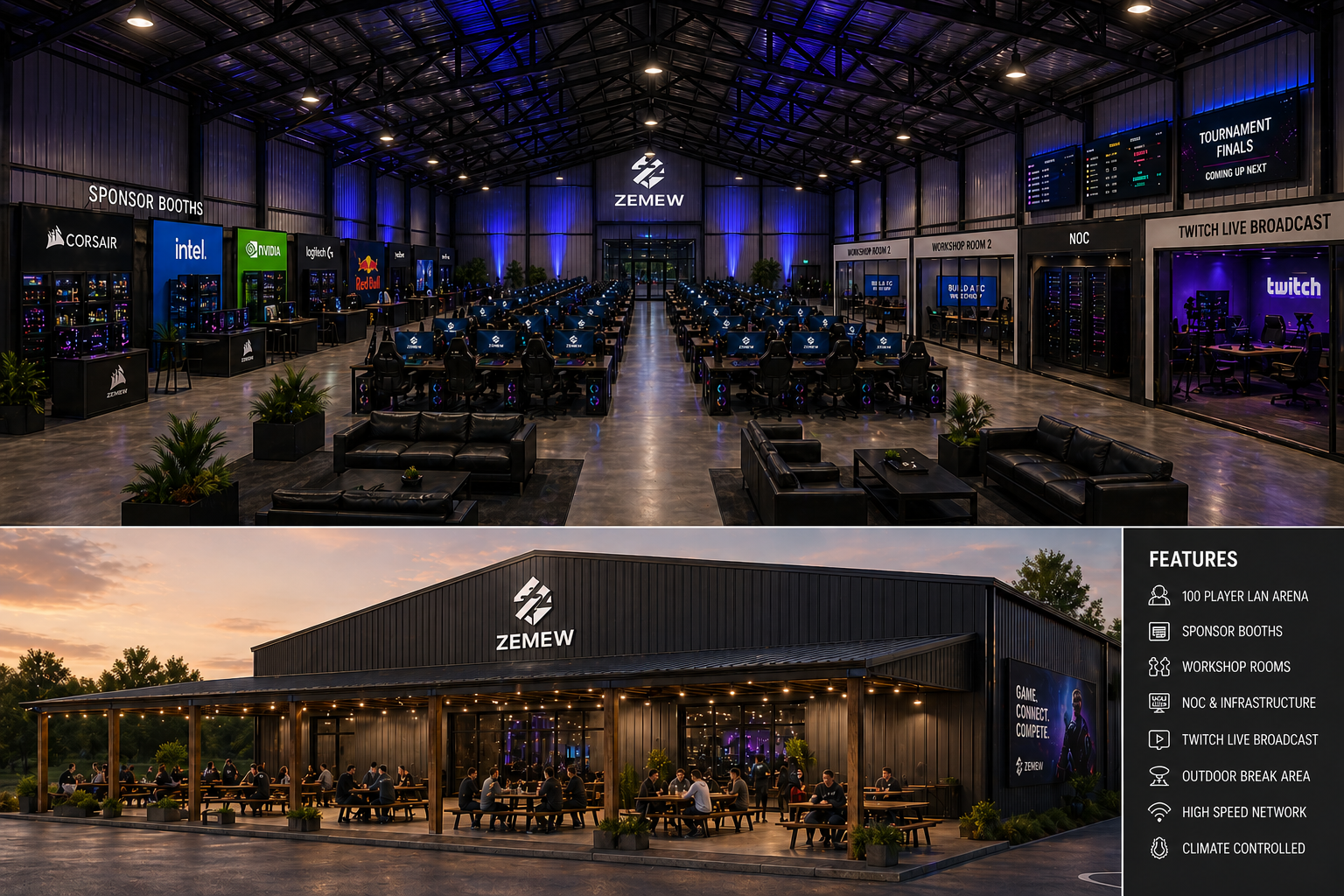 ZemewLAN concept art: headquarters exterior